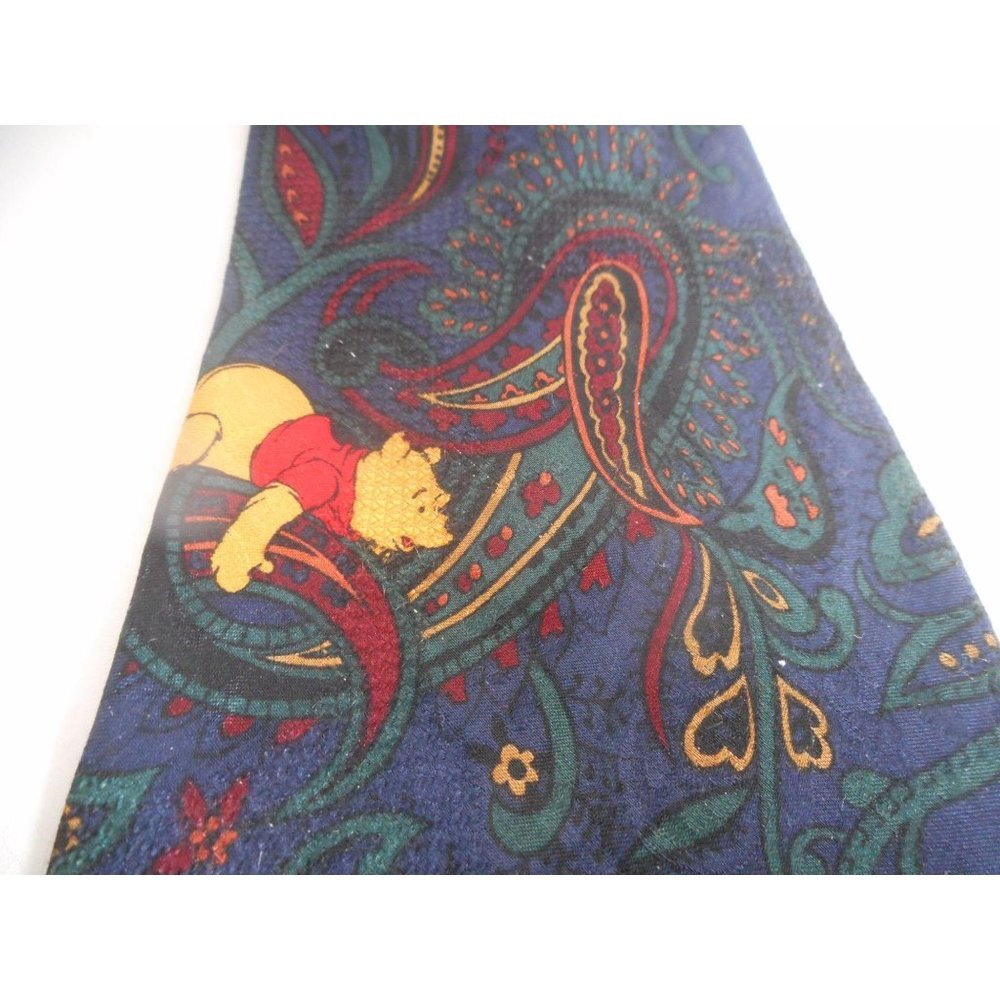 Vintage Disney Silk Paisley tie Tigger Pooh - Picture 3 of 7